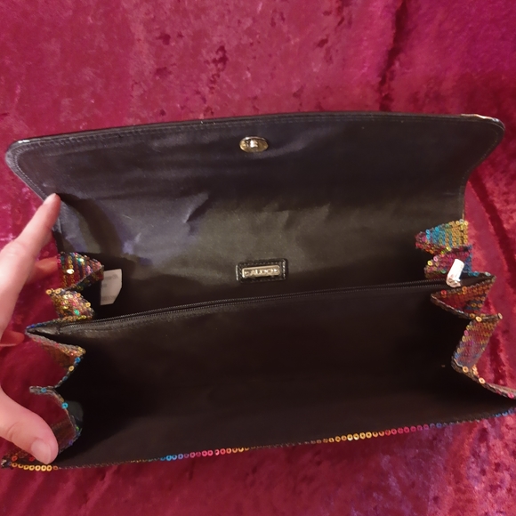 Aldo multicoloured sequinned clutch - Picture 5 of 9